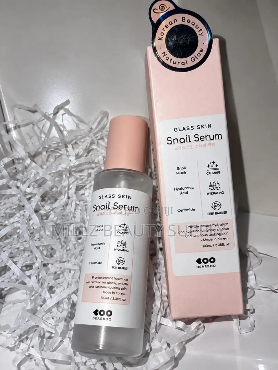 Glass Skin Snail Snail Mucin + Hyaluronic Acid + Ceramide -100ml