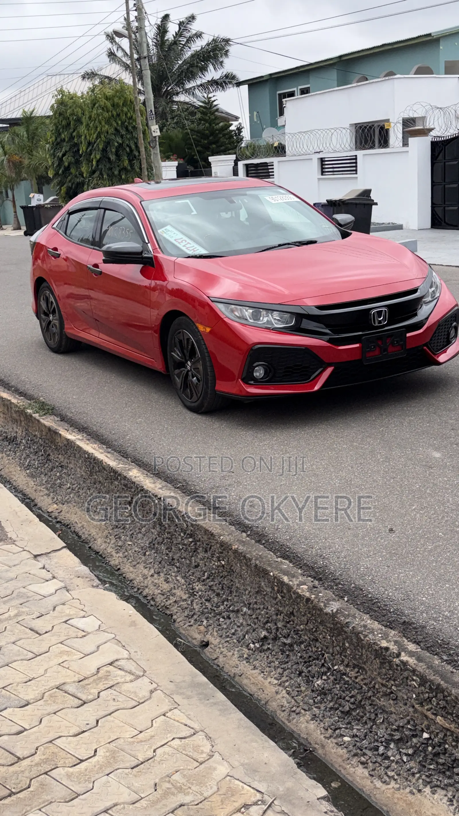 Honda Civic EX Hatchback 2018 Red