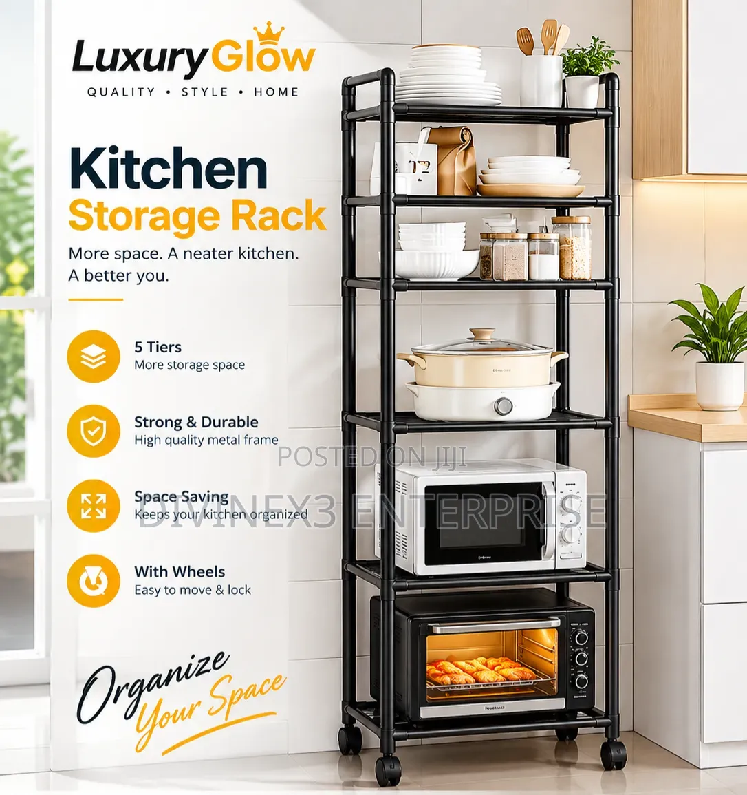 5-Tier Kitchen Storage Rack