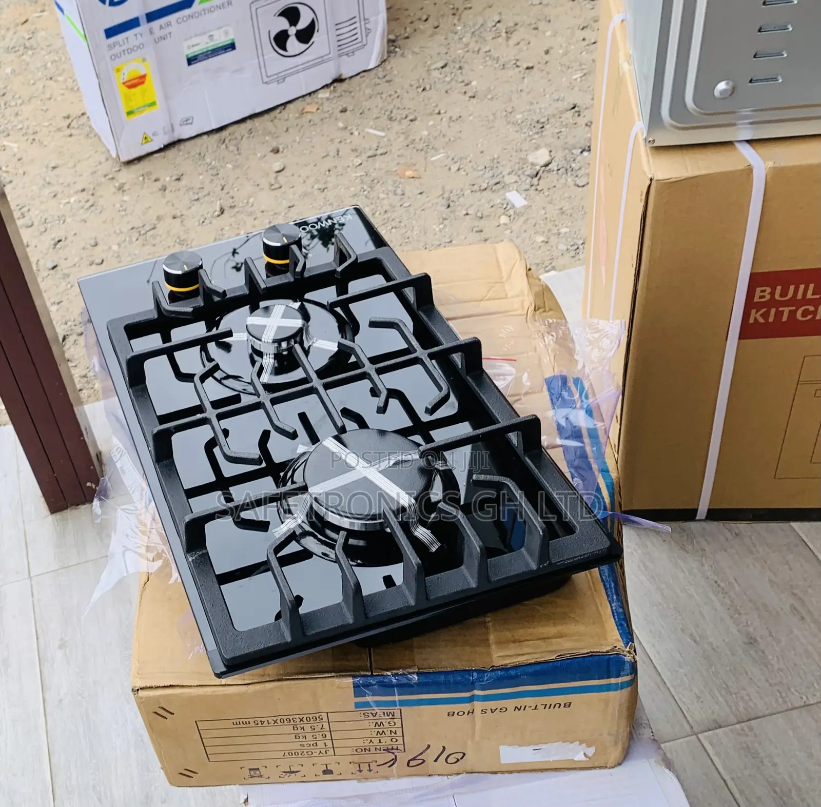 Grab Perfect Black ____ Inbuilt 2 Gas Kenwood Hob