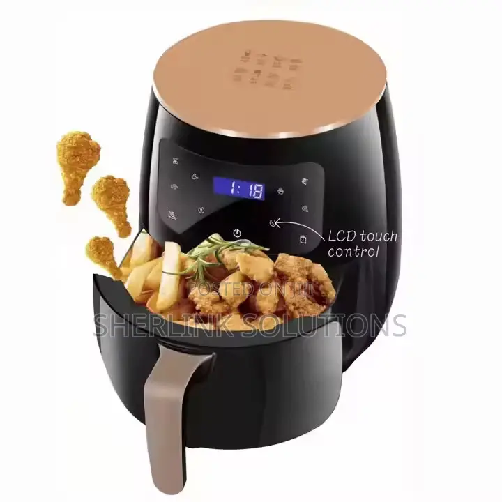 SILVER CREST Extra Large Capacity Smoke-Free Airfryer - 6L Black
