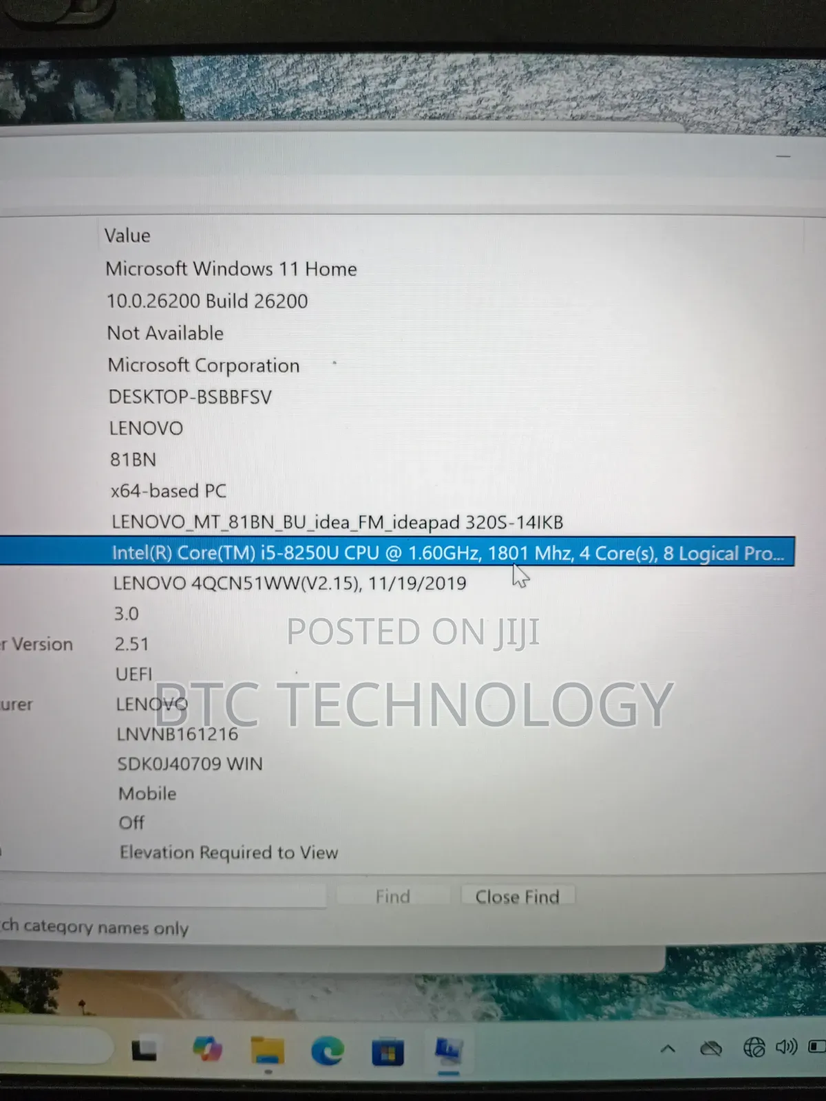 Laptop Lenovo IdeaPad 320S 8GB Intel Core i5 SSD 512GB