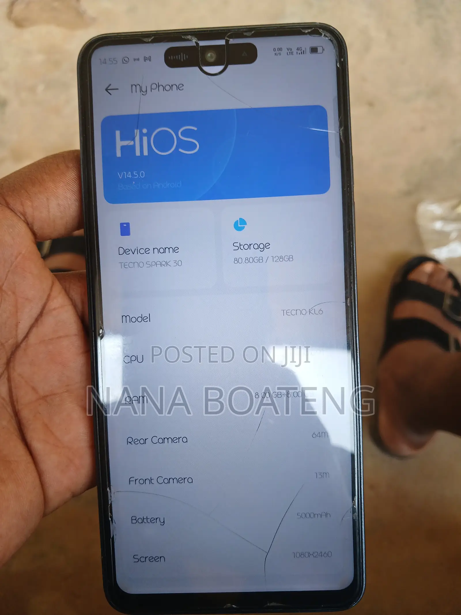 Tecno Spark 30 128 GB Yellow