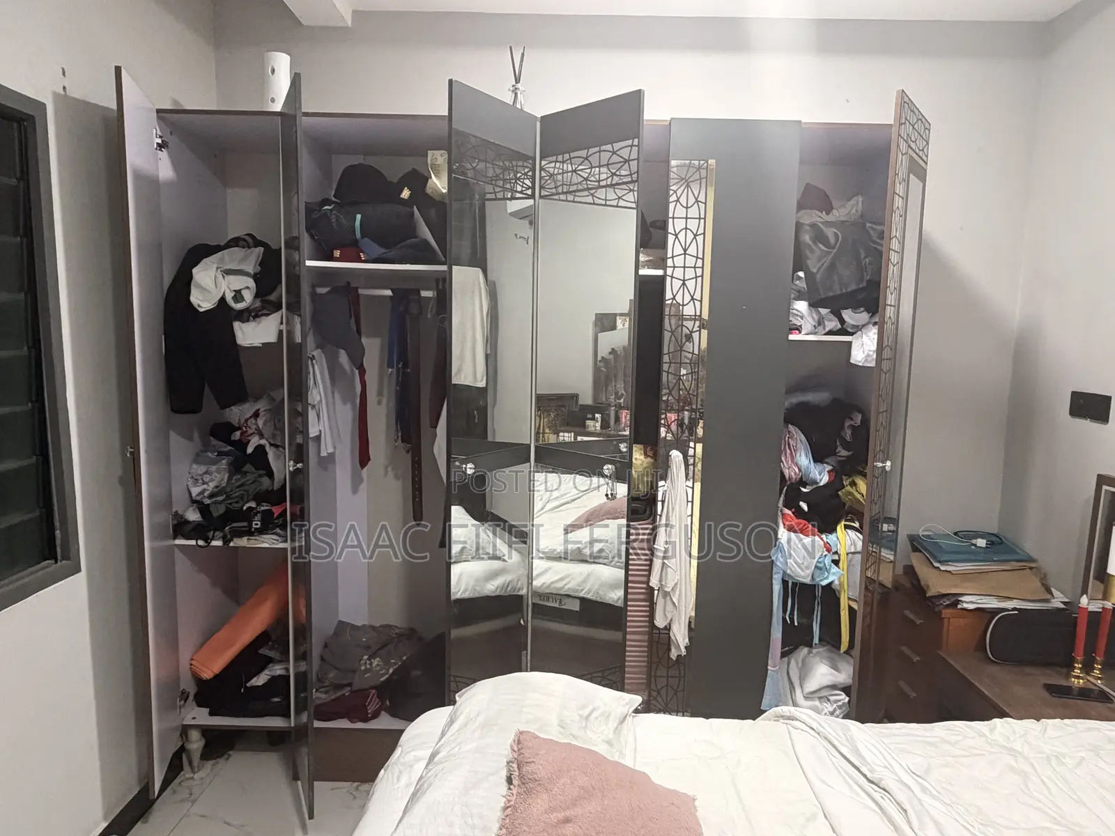 Complete Modern King Size Bed With Wardrobe and Drawers