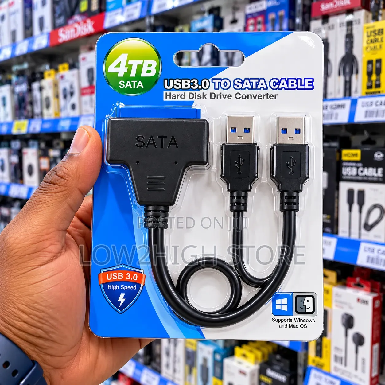 USB 3.0 to SATA III Converter Cable