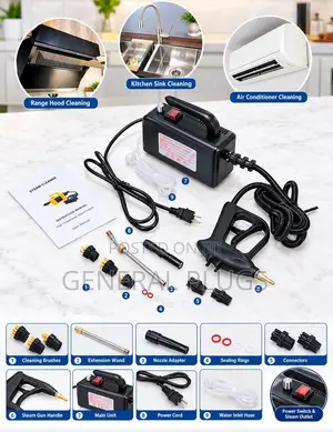 Hot Vapor Deep Sterilization Deep Steam Cleaner for Cars, Kitchen Etc