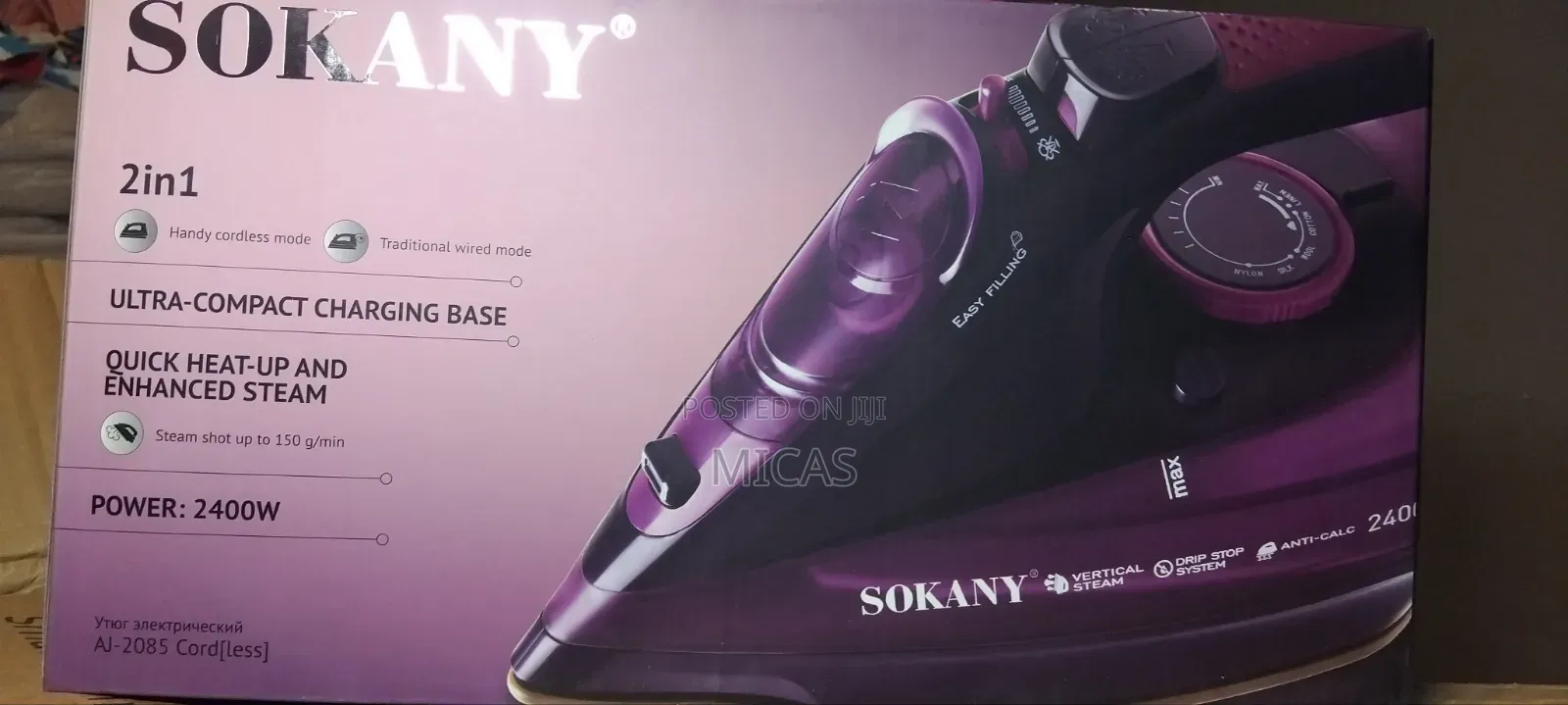 Portable Wireless Handheld Steam Iron