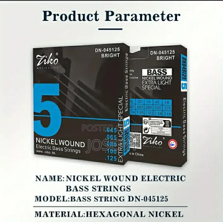 5 Bass Strings High Quality