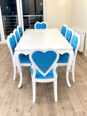 Luxury Royal Heart-Back Dining Set