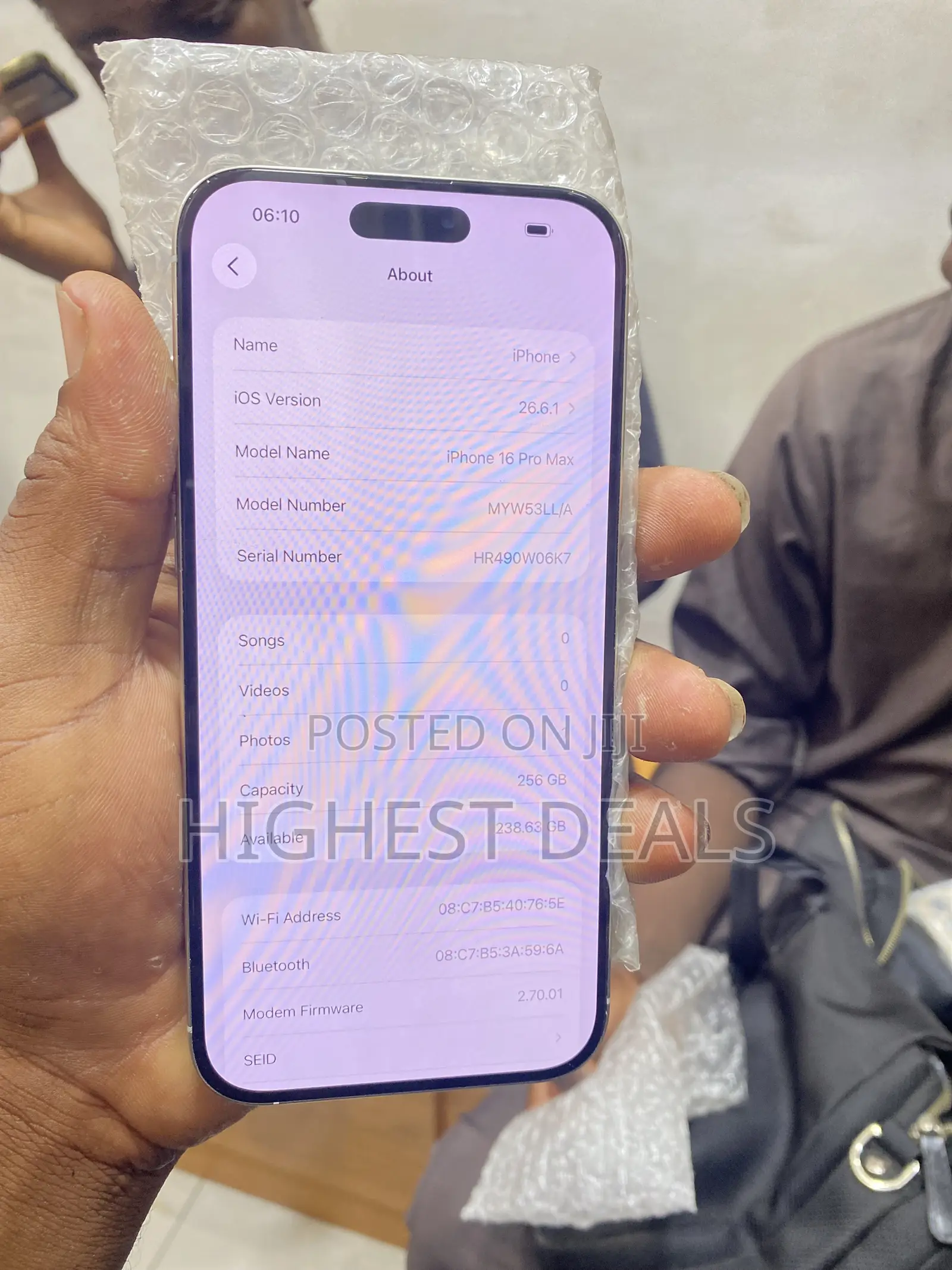 Apple iPhone 16 Pro Max 256 GB Silver