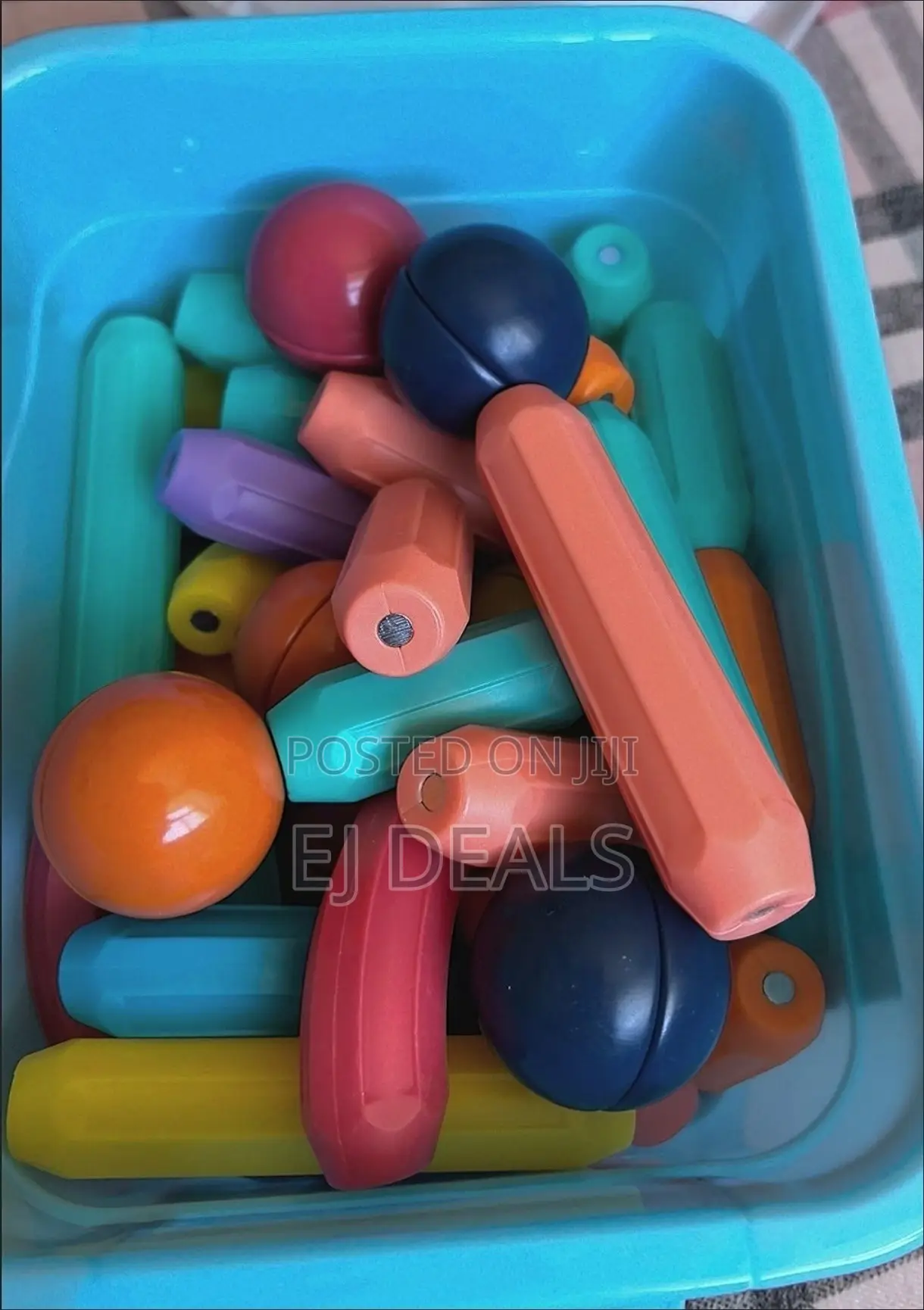 Magnetic Balls and Rods Building Blocks Set Multicolour 72pc With Box