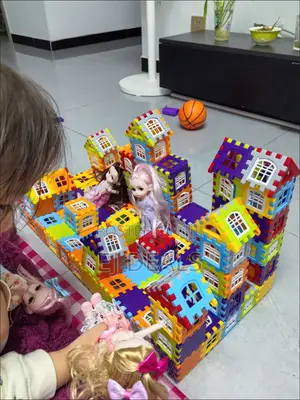 Extra Large Building Blocks Safe for Children 210 Pieces With Storage