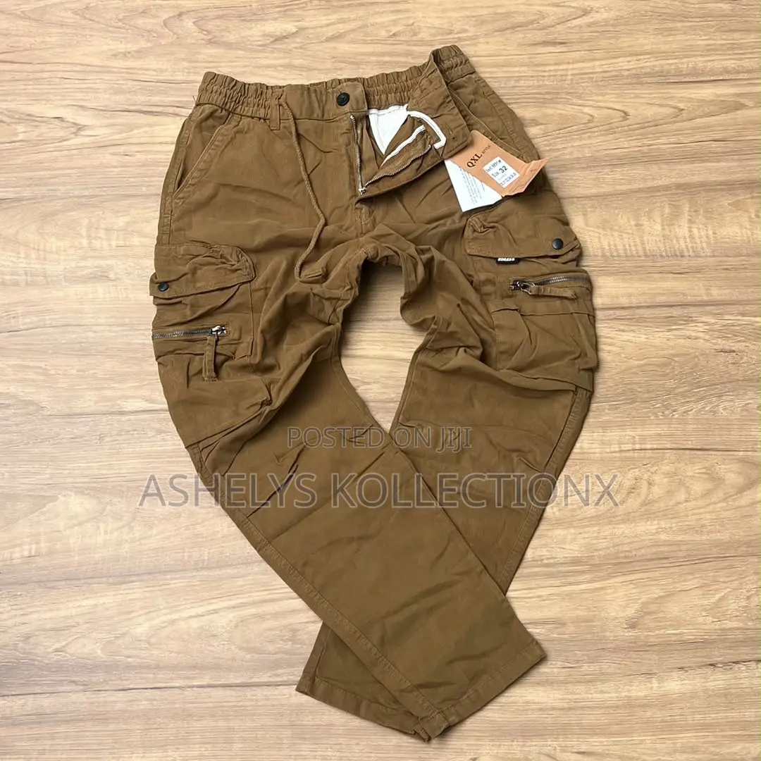 Quality Khaki Cargo Trousers