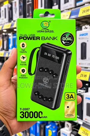 Uoni Bass 30,000mAh Dual USB Power Bank