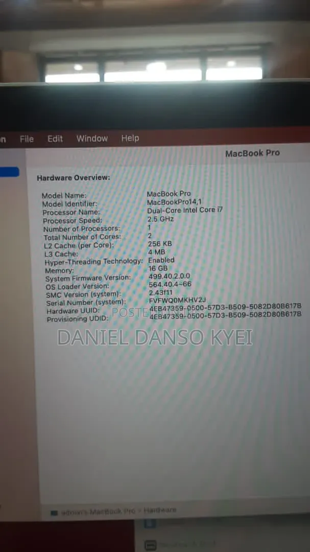 Laptop Apple MacBook 2017 16GB Intel Core i7 SSD 256GB