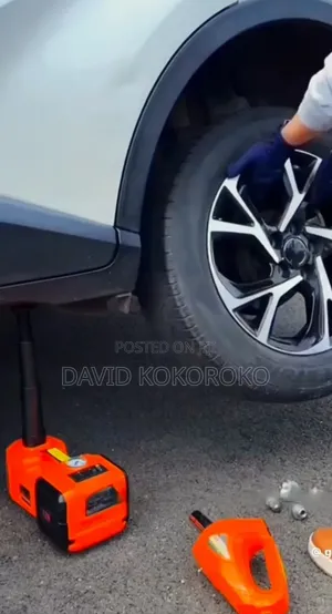 Electric Car Jack Set With Air Compressor and More