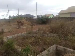 Half Plot With 3bedrooms Storey Building Footings Plan on It for Sale