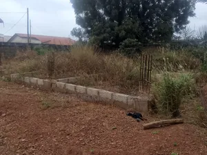 Half Plot With 3bedrooms Storey Building Footings Plan on It for Sale
