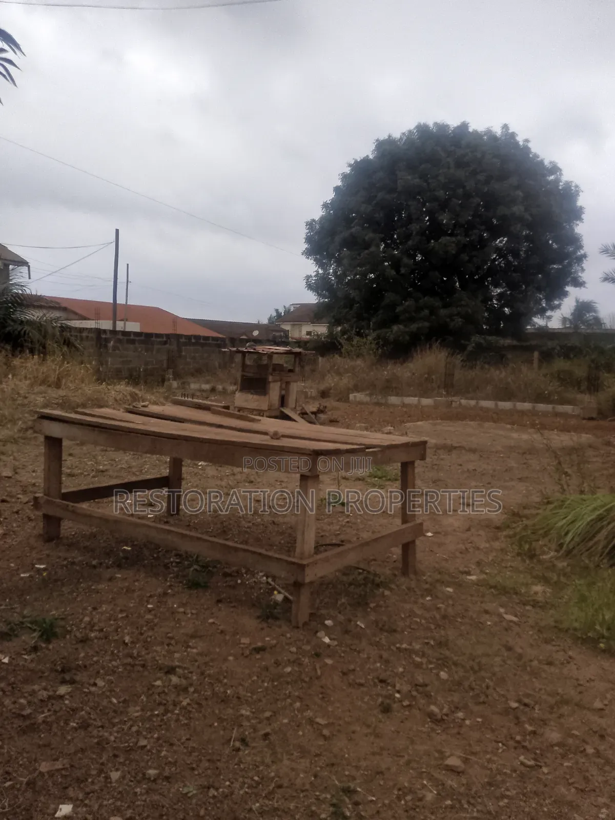 Half Plot With 3bedrooms Storey Building Footings Plan on It for Sale