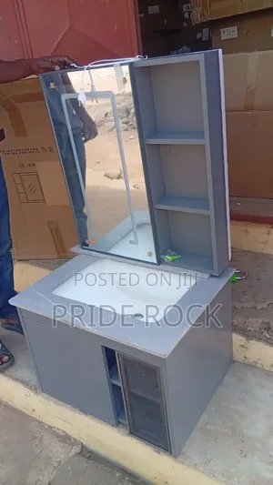 Cabinet Basin With Led Mirror and Mixture Tap Set