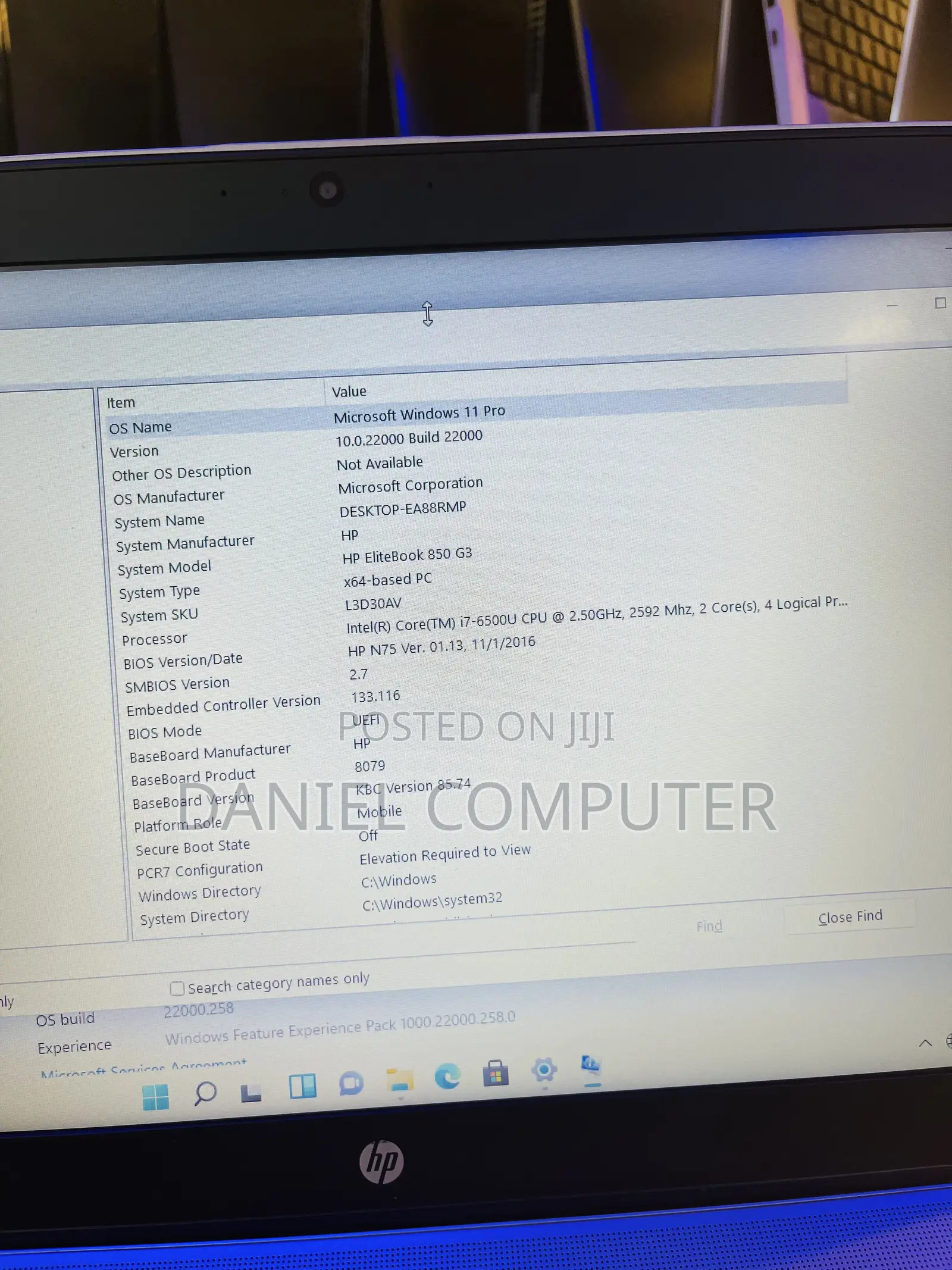 Laptop HP EliteBook 850 G3 8GB Intel Core i7 SSD 256GB