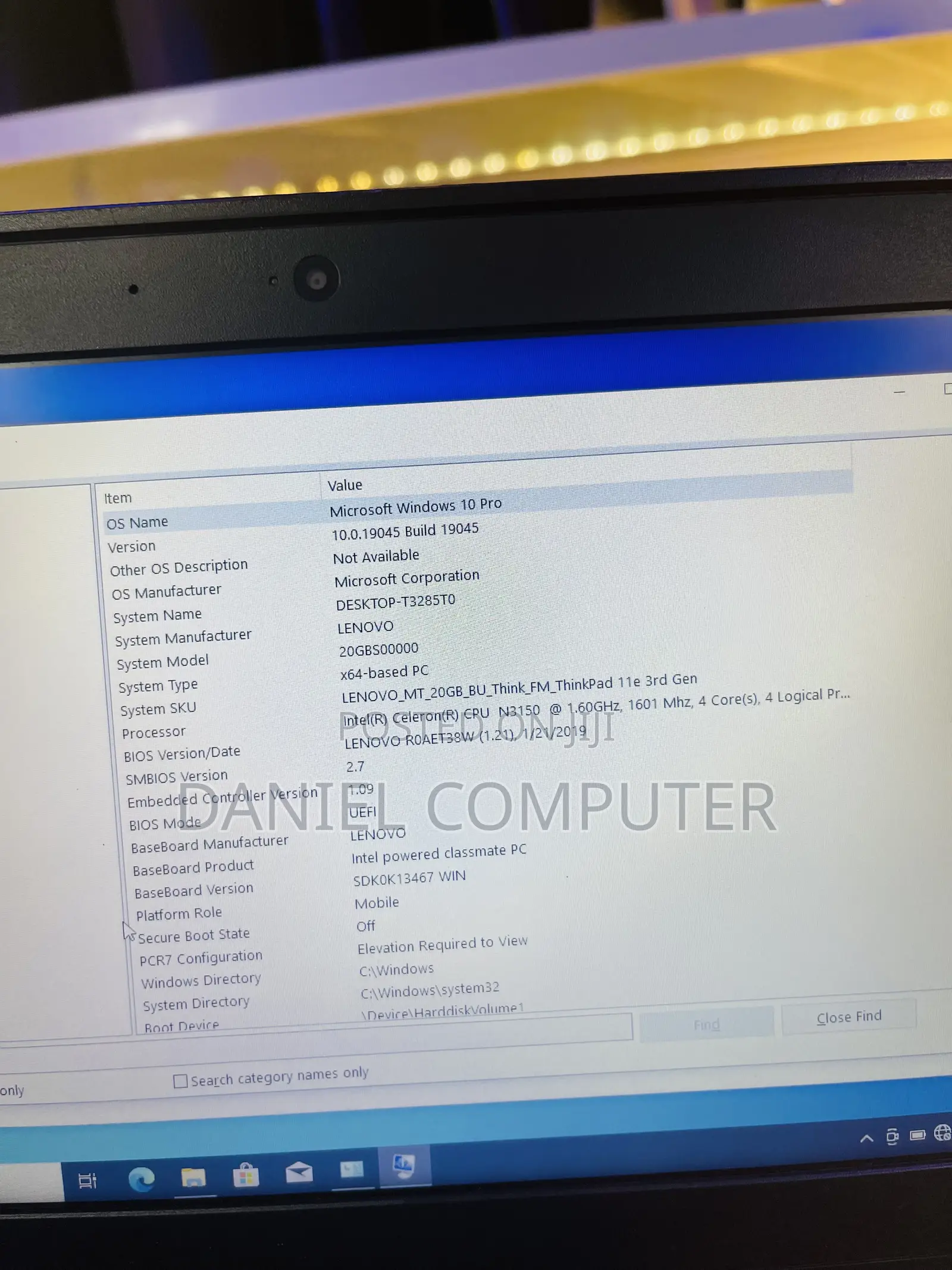 Laptop Lenovo ThinkPad 11e 8GB Intel Celeron SSD 128GB