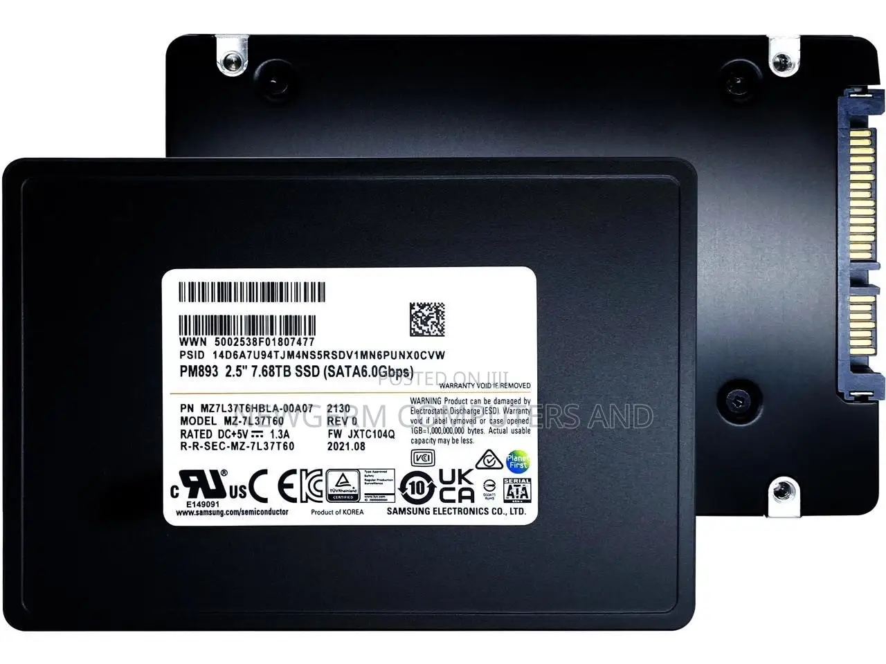 Samsung 8TB Sata SSD 2.5” - SATA 6Gb/S Brand New Pullout