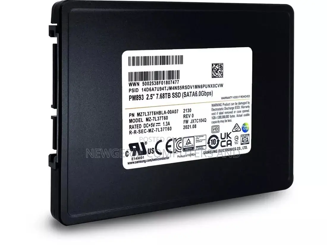 Samsung 8TB Sata SSD 2.5” - SATA 6Gb/S Brand New Pullout