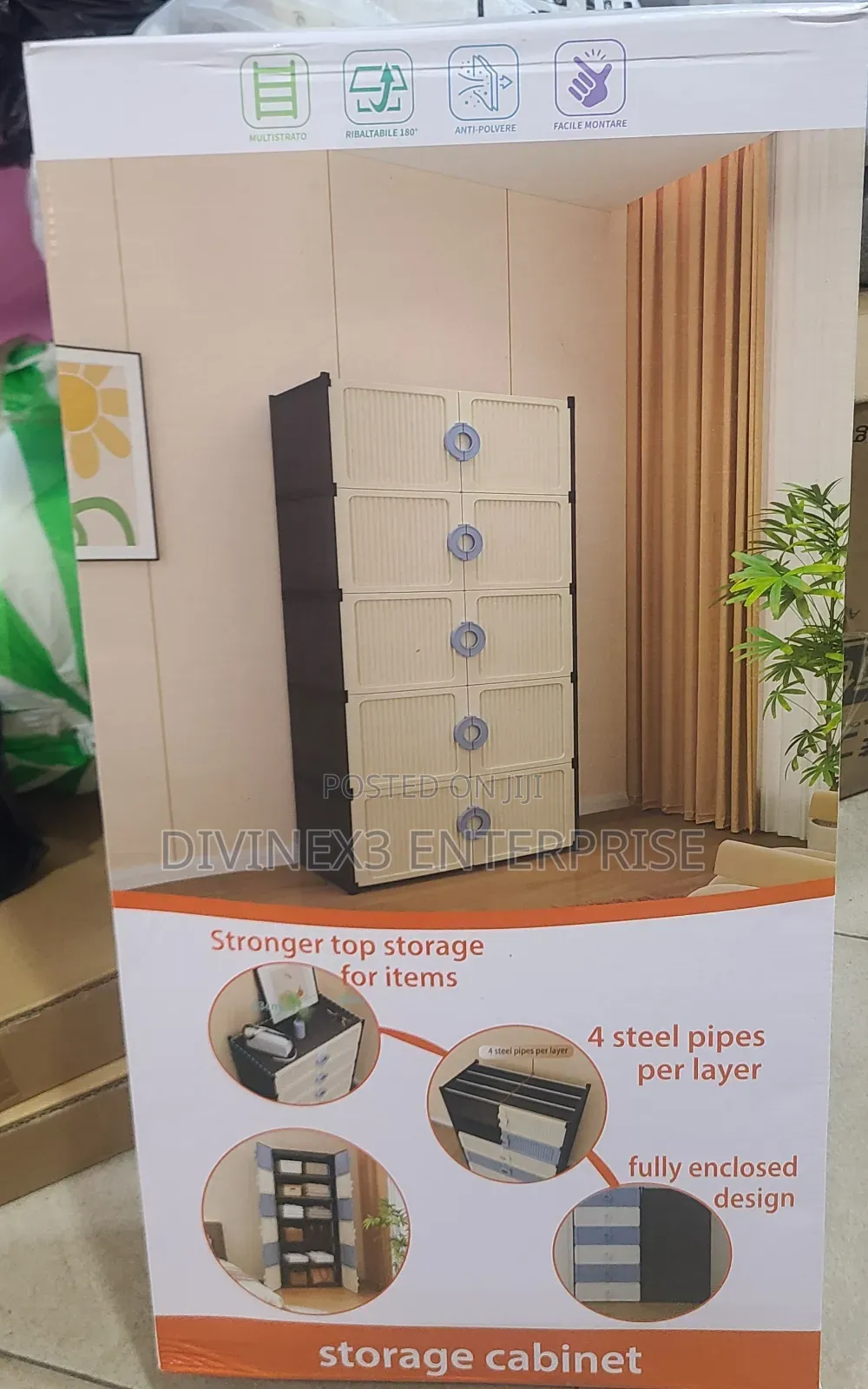 5-Layer Modular Storage Cabinet
