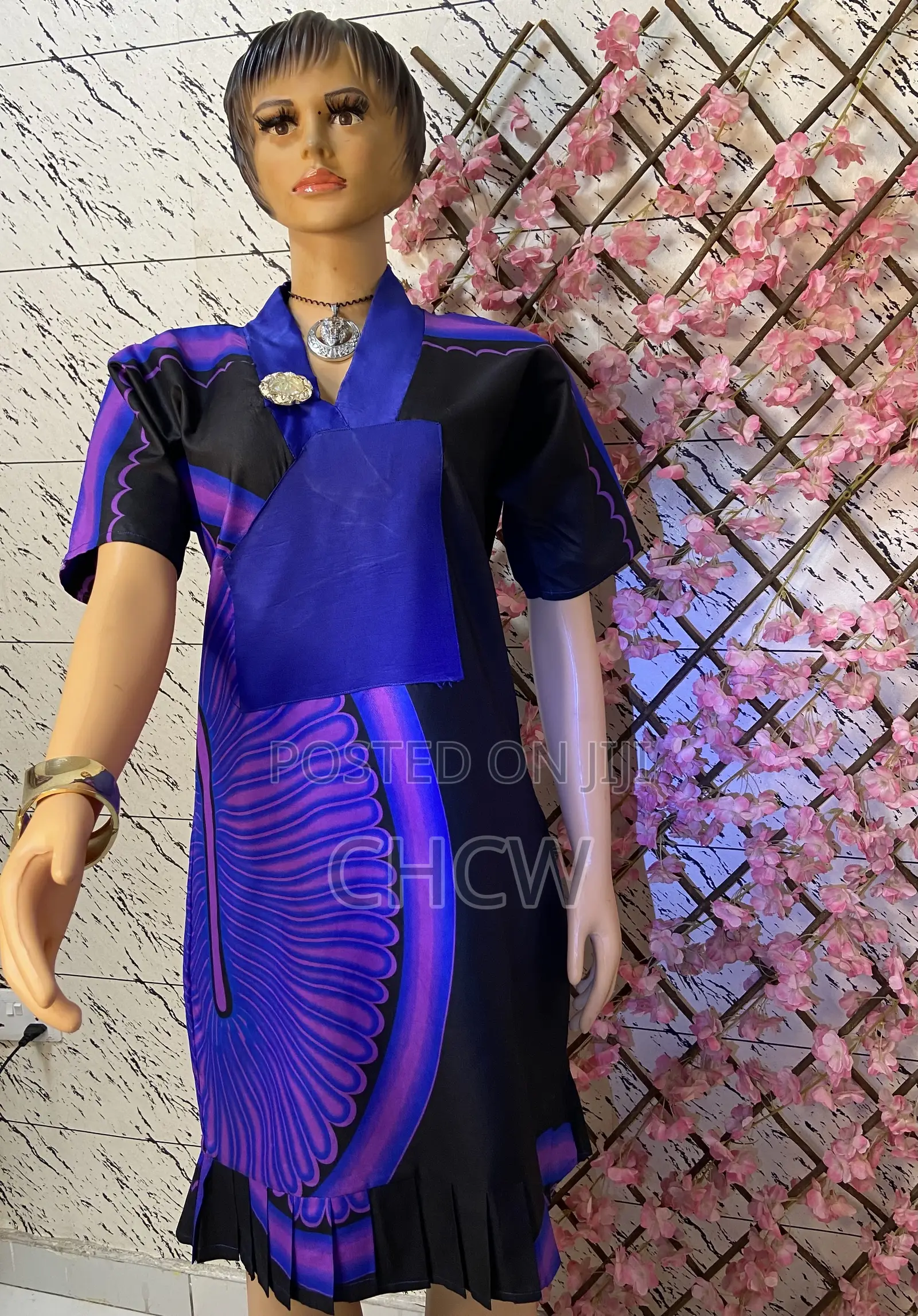 Beautiful Multicolored Ankara African Print Design Bubu Dress