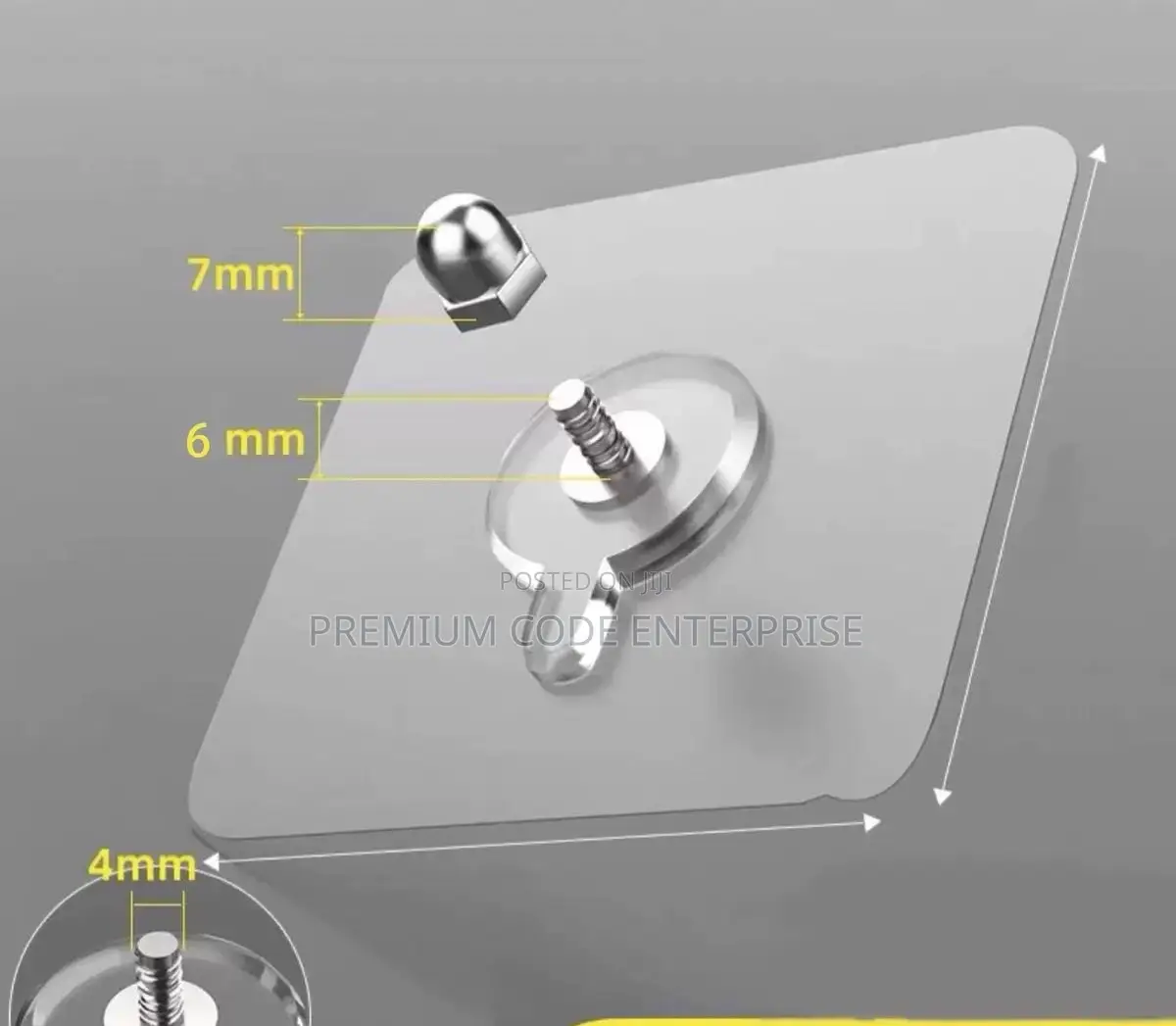 Self Adhesive Screw Stickers Non Marking/Non Punching