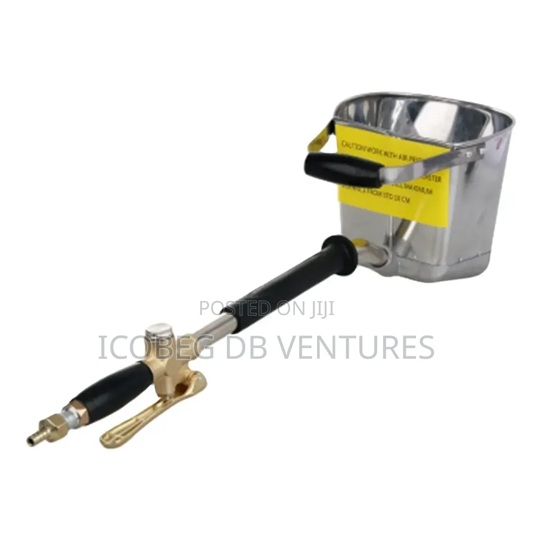 Cement Mortar Spray Gun,Stucco Sprayer 4 Jet Hopper Cement Spray Gun