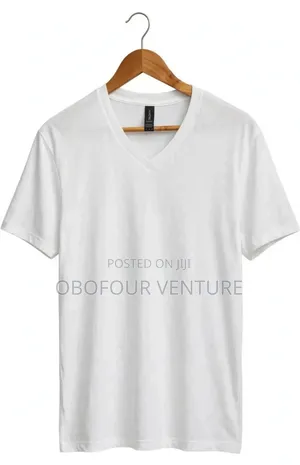 Quality and Affordable White v-Neck 100% COTTON Fabric From USA