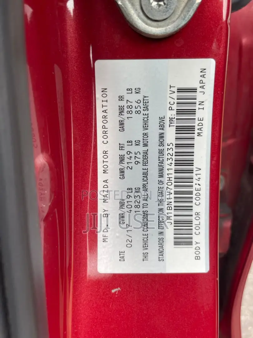 Mazda 3 2017 Red