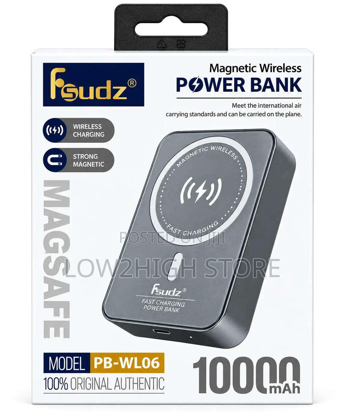 Fsudz PB-WL06 10,000mAh Magnetic Wireless Power Bank