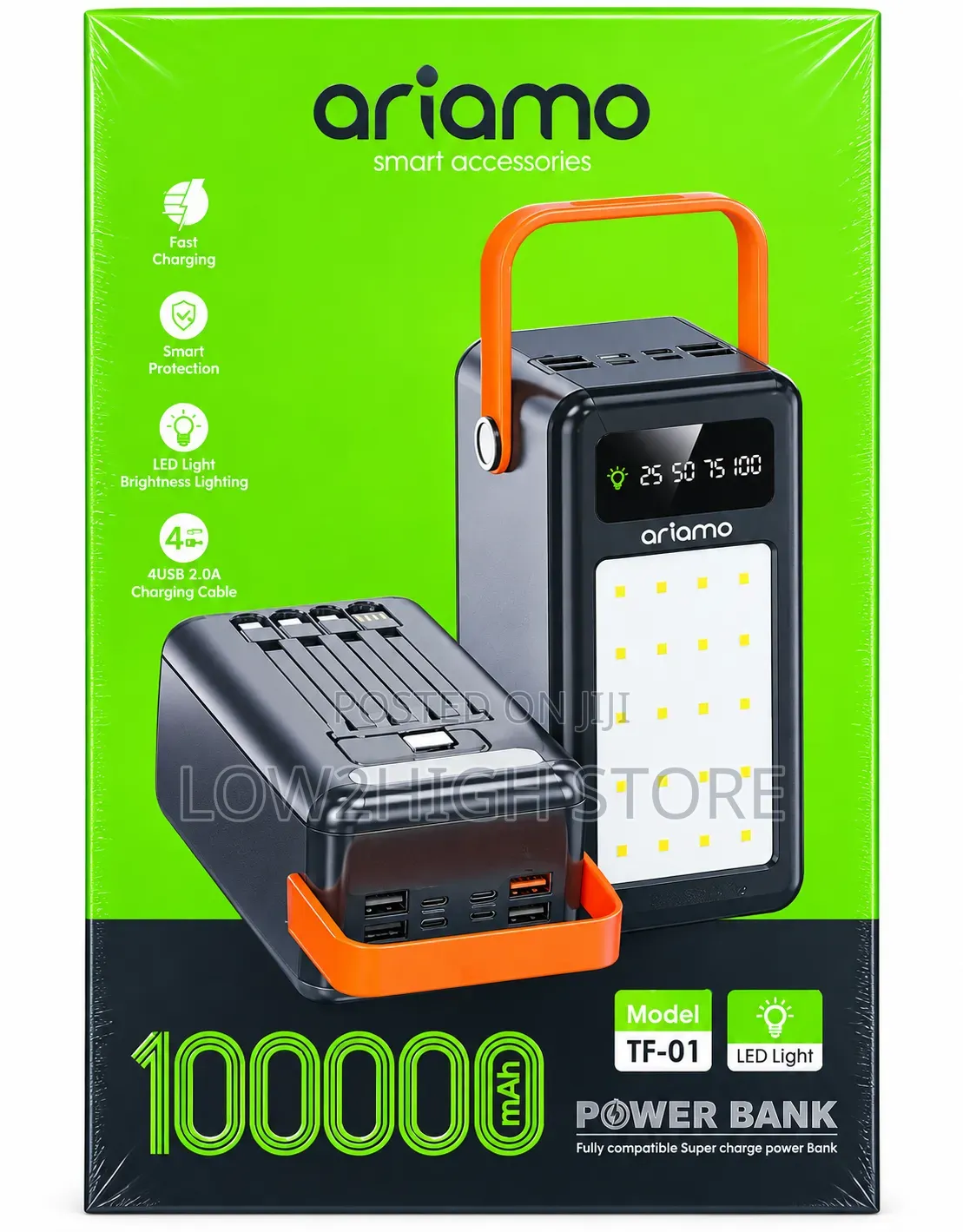 Ariamo TF-01 100,000mAh Heavy-Duty Power Bank
