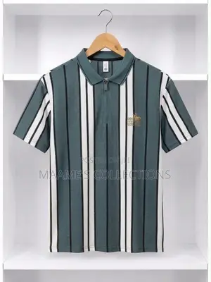 Men’s Striped Polo Shirt – Premium Casual Wear