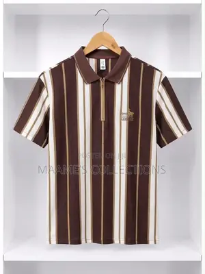 Men’s Striped Polo Shirt – Premium Casual Wear