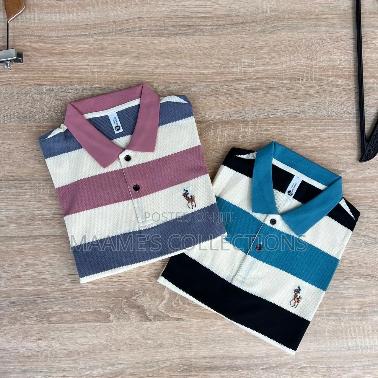 Men’s Striped Polo Shirt – Premium Casual Wear