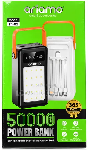 Ariamo TF-02 50,000mAh Power Bank