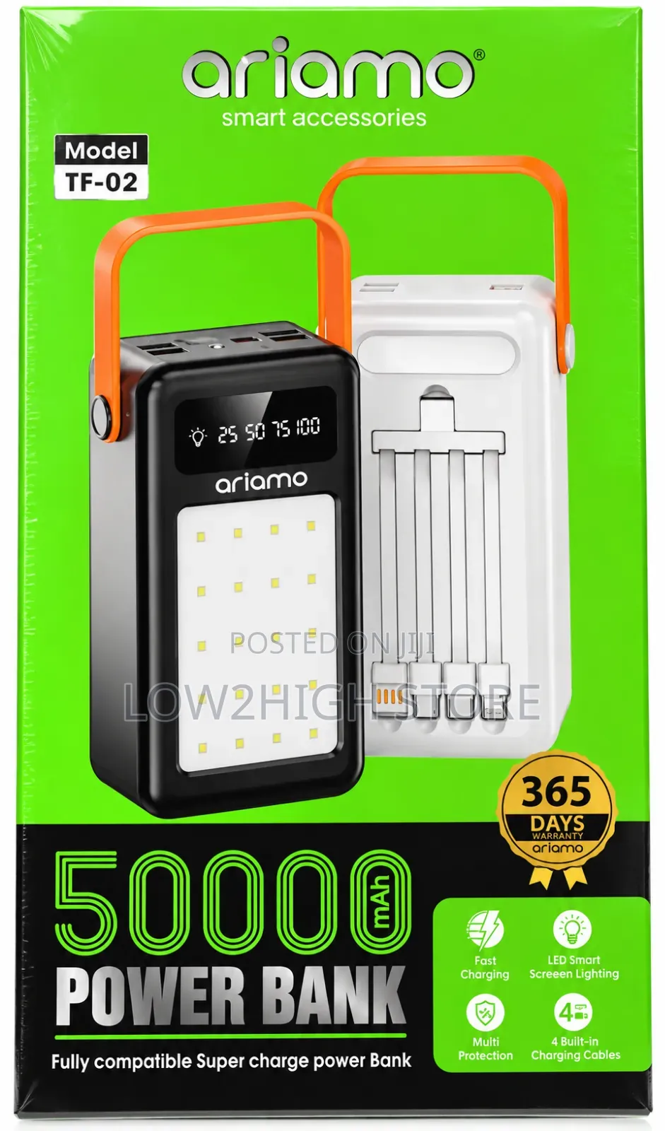 Ariamo TF-02 50,000mAh Power Bank