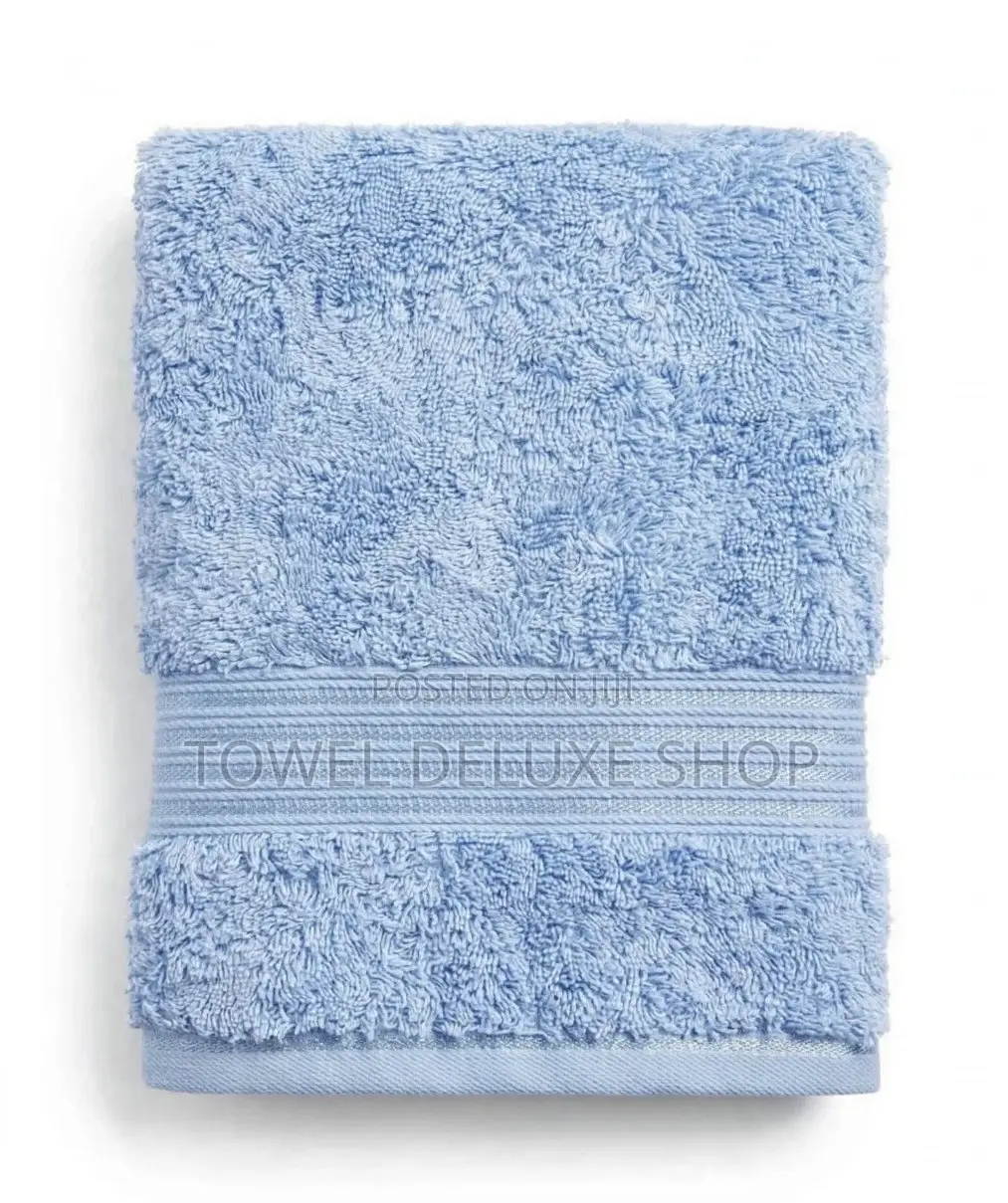 Sky Blue and Sage Green Bath Towels