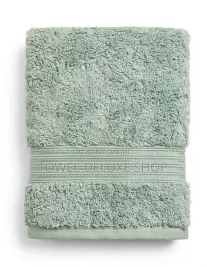 Sky Blue and Sage Green Bath Towels