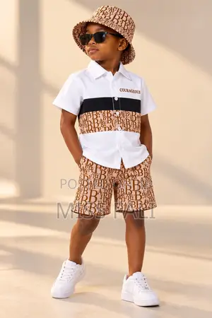 Courageous Monogram 3Pcs Set. 6-7Years