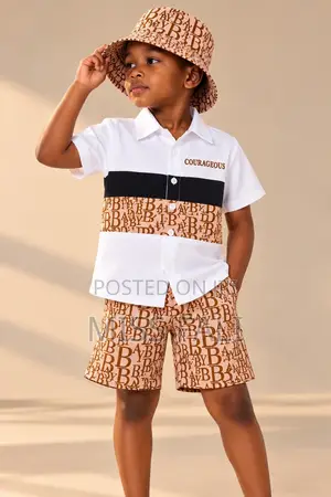 Courageous Monogram 3Pcs Set. 6-7Years