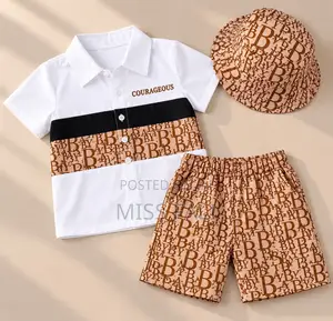 Courageous Monogram 3Pcs Set. 6-7Years