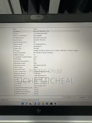 Laptop HP EliteBook 850 G5 8GB Intel Core i5 SSD 256GB