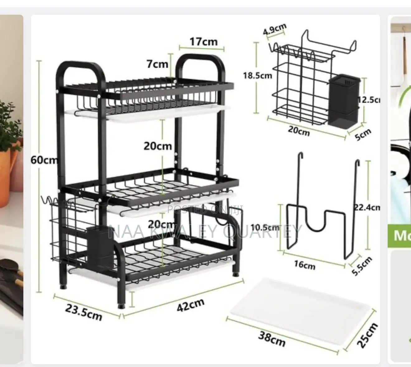 3 Tiers Dish Drainer or Rack