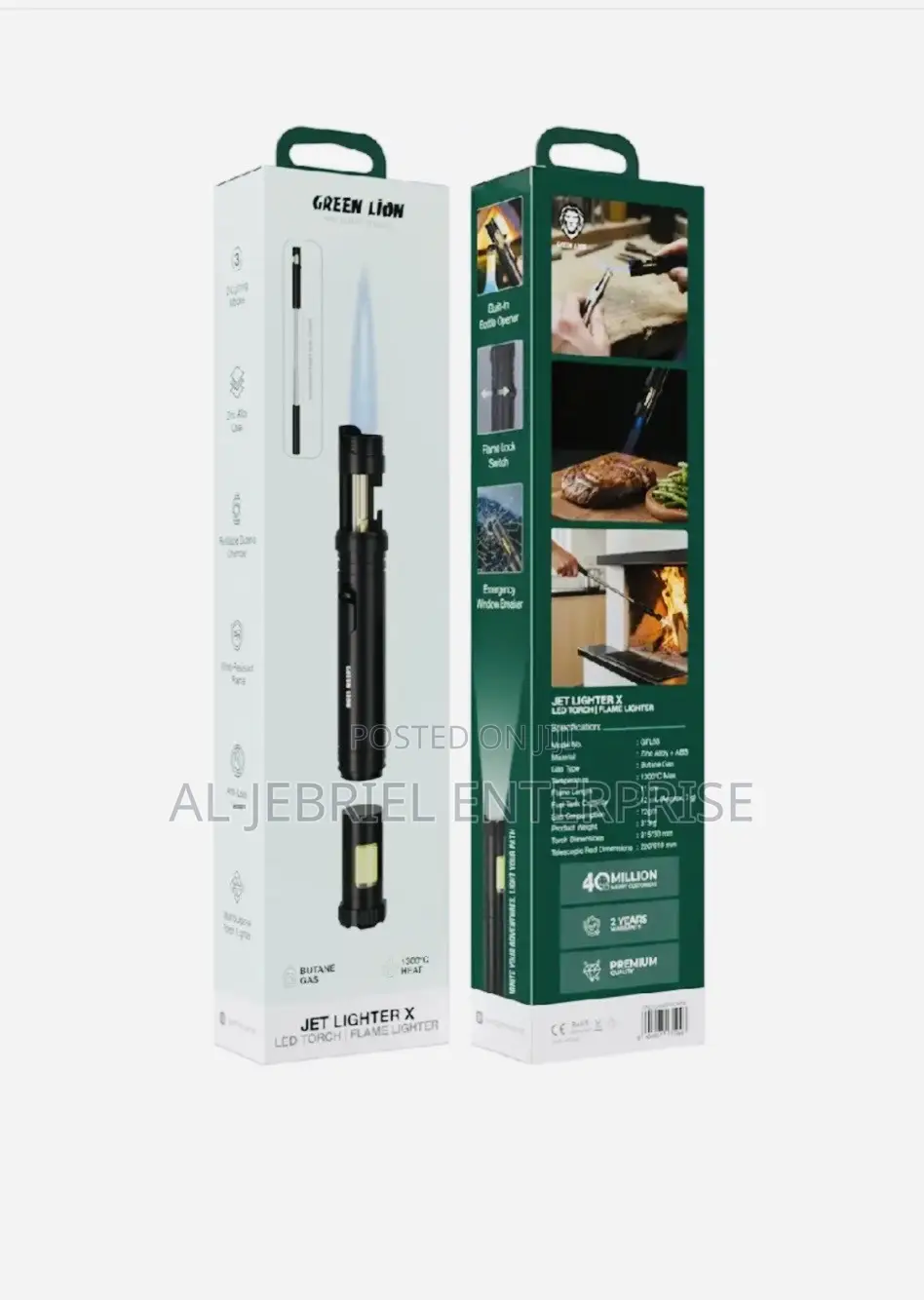 Jet Lighter X LED Torch and Flame Lighter