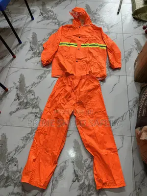 Orange Reflective Rain Suit